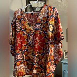 Colorful boho blouse